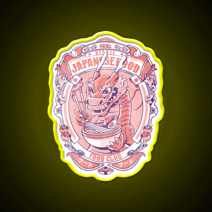 Japanese Food Club Led Neon Sign Chinese Food Rgb Color