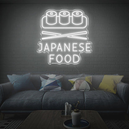 Japanese Food Sushi Chopsticks Warm Yellow Led Neon Sign For Restaurant Decor | Shineneon