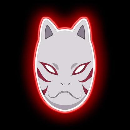 Japanese Fox Mask Neon Sign Bar Wall Decor - LED neon sign view 5