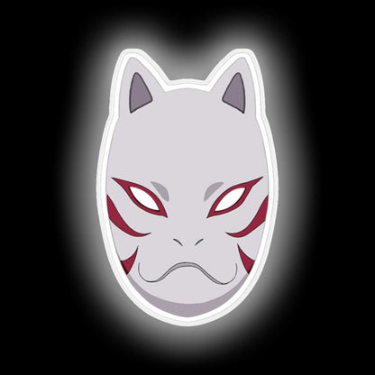 Japanese Fox Mask Neon Sign Bar Wall Decor - LED neon sign view 6