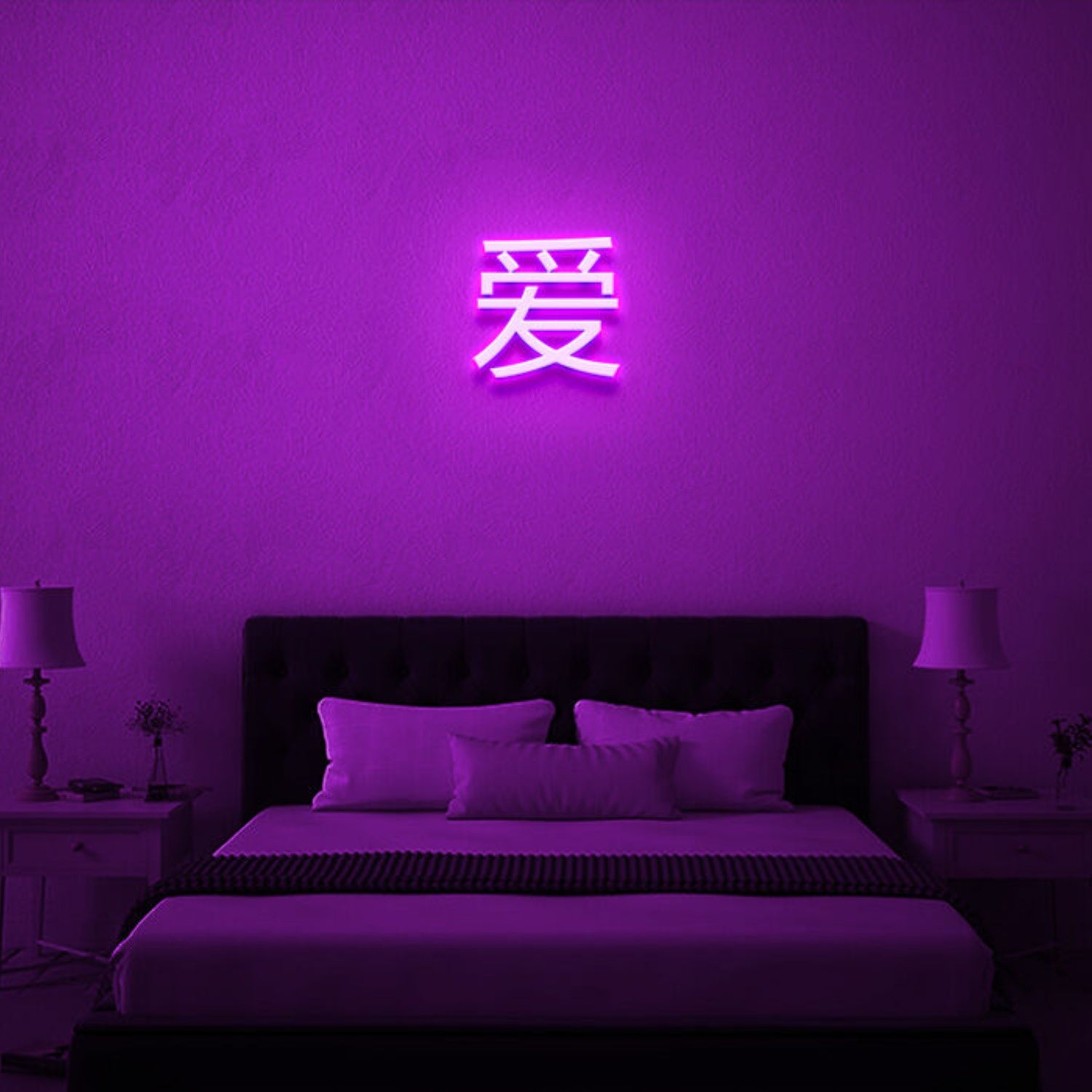 Japanese Love Neon Sign For Cultural And Romantic Spaces | Shineneon