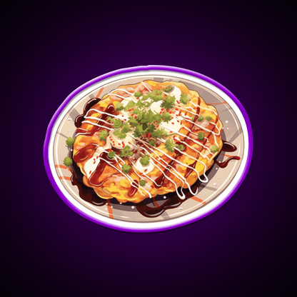 Japanese Okonomiyaki Pancake Snack Food Led Neon Sign Rgb Color - Shineneon
