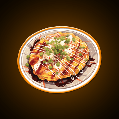 Japanese Okonomiyaki Pancake Snack Food Led Neon Sign Rgb Color - Shineneon