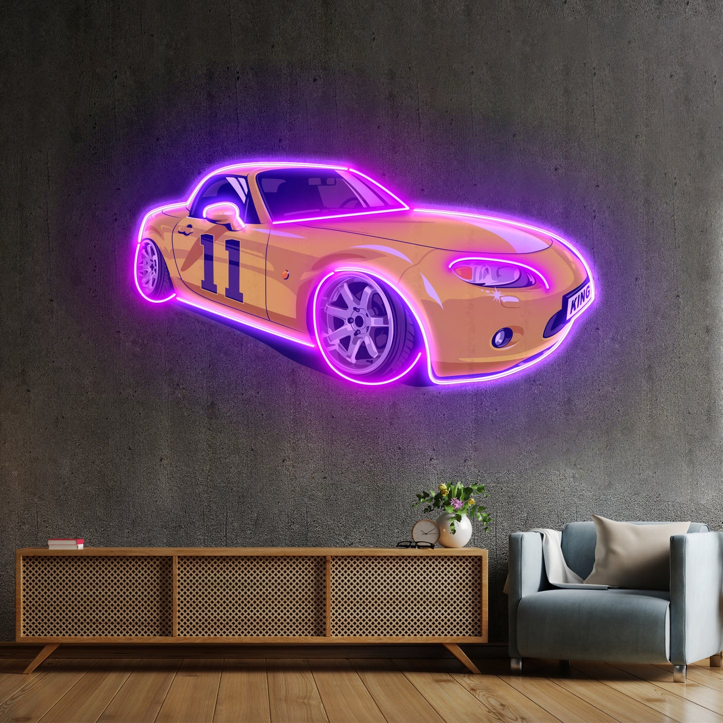 Japanese Old Drift Car Led Neon Sign Light Custom Led Signs