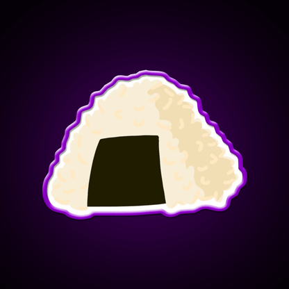 Japanese Onigiri Snack Food Led Neon Sign Rgb Color - Shineneon