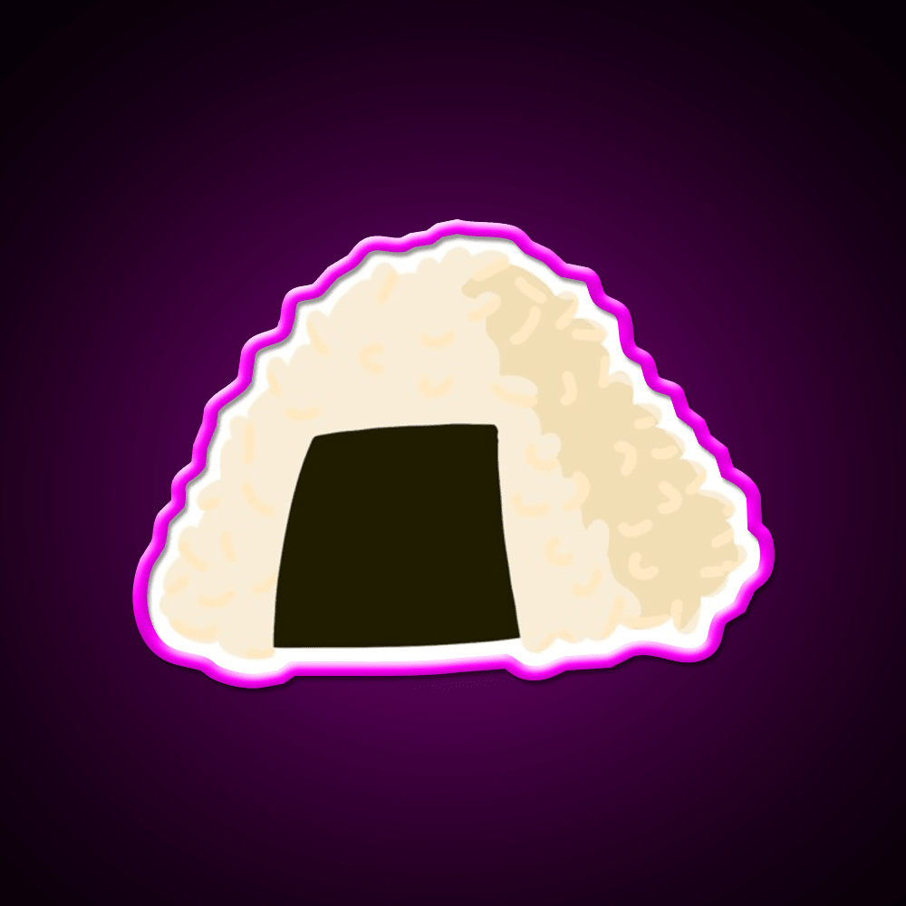 Japanese Onigiri Snack Food Led Neon Sign Rgb Color - Shineneon