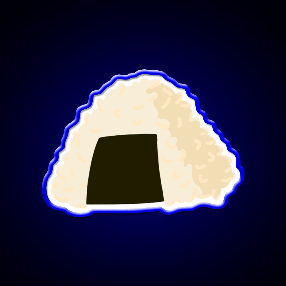Japanese Onigiri Snack Food Led Neon Sign Rgb Color - Shineneon
