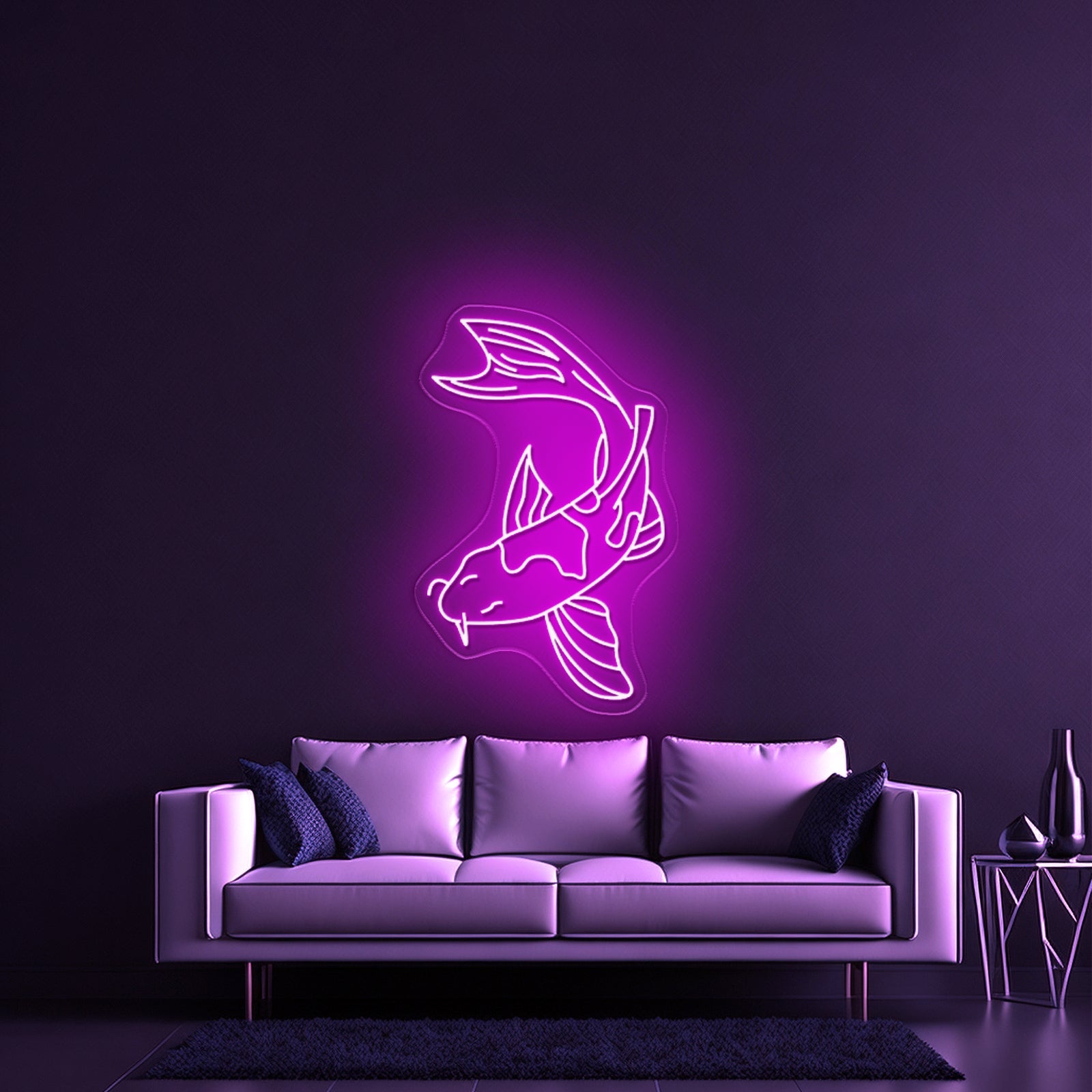 Japanese Single Koi Fish Personalized Japan Gaming Neon Sign For Sale - Shineneon