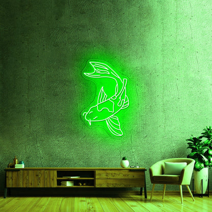 Japanese Single Koi Fish Personalized Japan Gaming Neon Sign For Sale - Shineneon