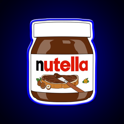 Jar Of Nutella Snack Food Led Neon Sign Rgb Color - Shineneon