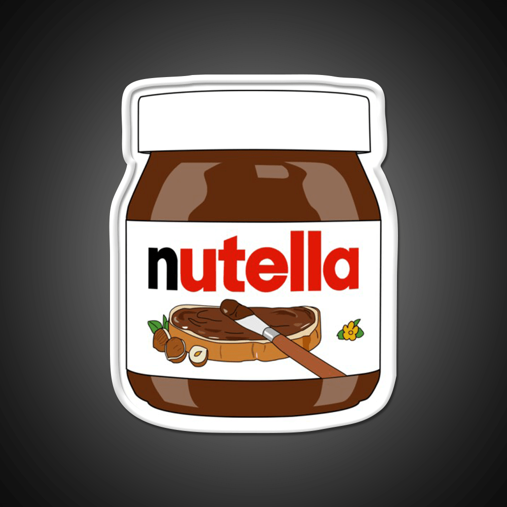 Jar Of Nutella Snack Food Led Neon Sign Rgb Color - Shineneon