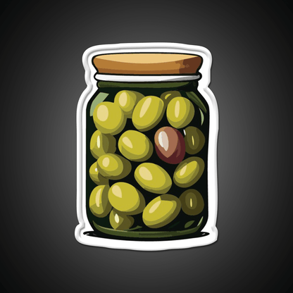 Jar Of Olives Snack Food Led Neon Sign Rgb Color - Shineneon