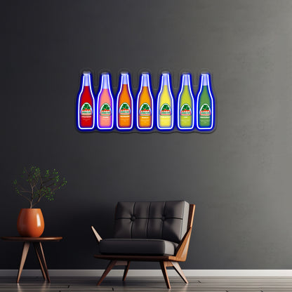 Jarritos Bottles Digital Artwork Room Lights Neon - LED neon sign view 5