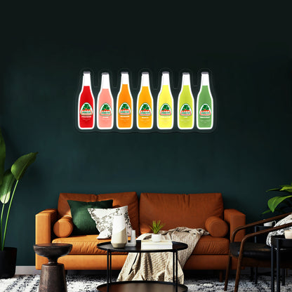 Jarritos Bottles Digital Artwork Room Lights Neon - LED neon sign view 8