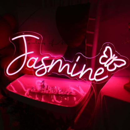 Jasmine Led Neon Sign For Personalized And Whimsical Decor | Shineneon