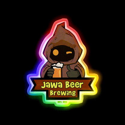 Jawa Beer Brewing Co Beer Bar Decor Led Neon Sign Rgb Color - LED neon sign close-up detail