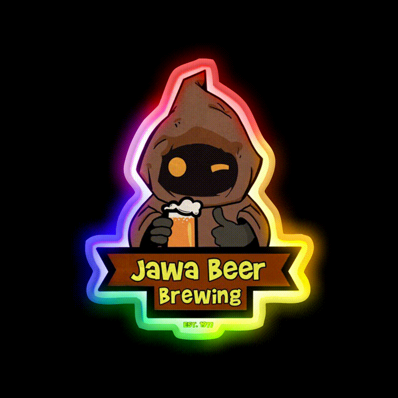 Jawa Beer Brewing Co Beer Bar Decor Led Neon Sign Rgb Color - LED neon sign close-up detail
