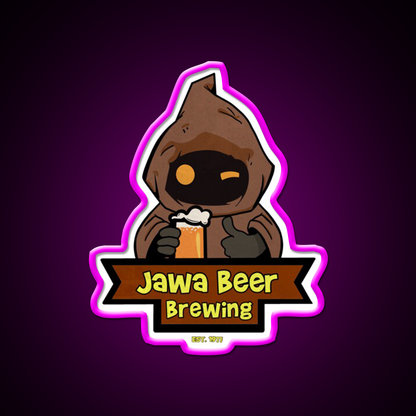 Jawa Beer Brewing Co Beer Bar Decor Led Neon Sign Rgb Color - Neon sign mounted on wall in room