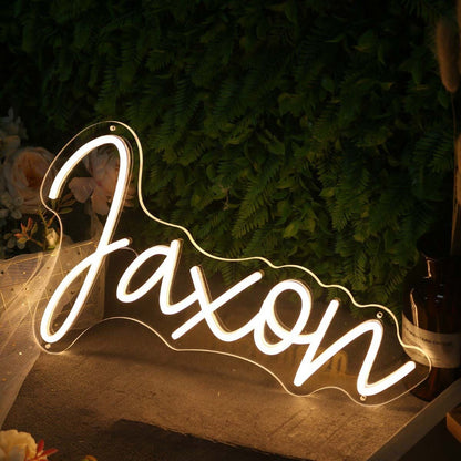 Jaxon Yellow Name Led Neon Sign | Shineneon