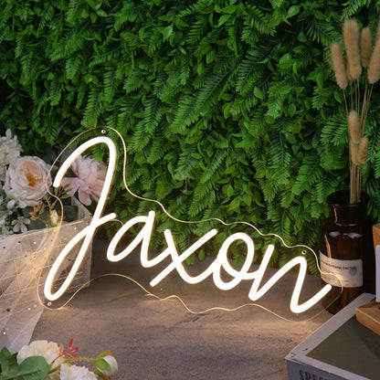 Jaxon Yellow Name Led Neon Sign - Shineneon