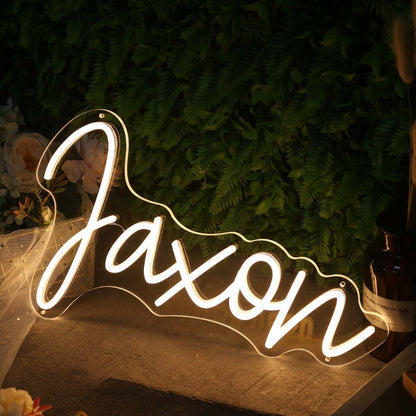 Jaxon Yellow Name Led Neon Sign - Shineneon