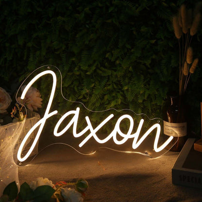 Jaxon Yellow Name Led Neon Sign - Shineneon