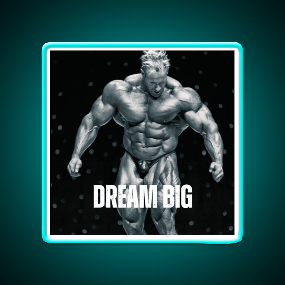 Jay Cutler Dream Big Gym Fitness Led Neon Sign Rgb Color