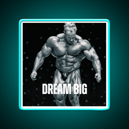 Jay Cutler Dream Big Gym Fitness Led Neon Sign Rgb Color