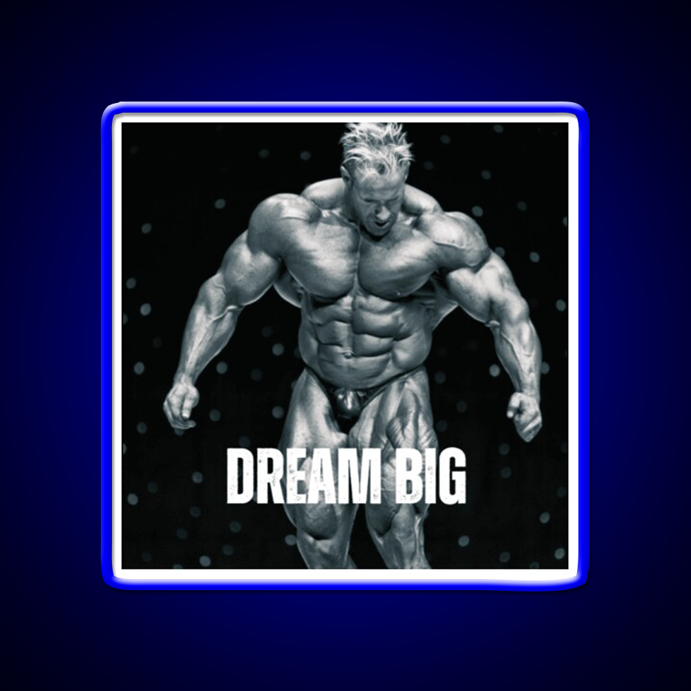 Jay Cutler Dream Big Gym Fitness Led Neon Sign Rgb Color