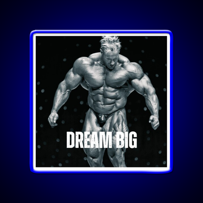 Jay Cutler Dream Big Gym Fitness Led Neon Sign Rgb Color