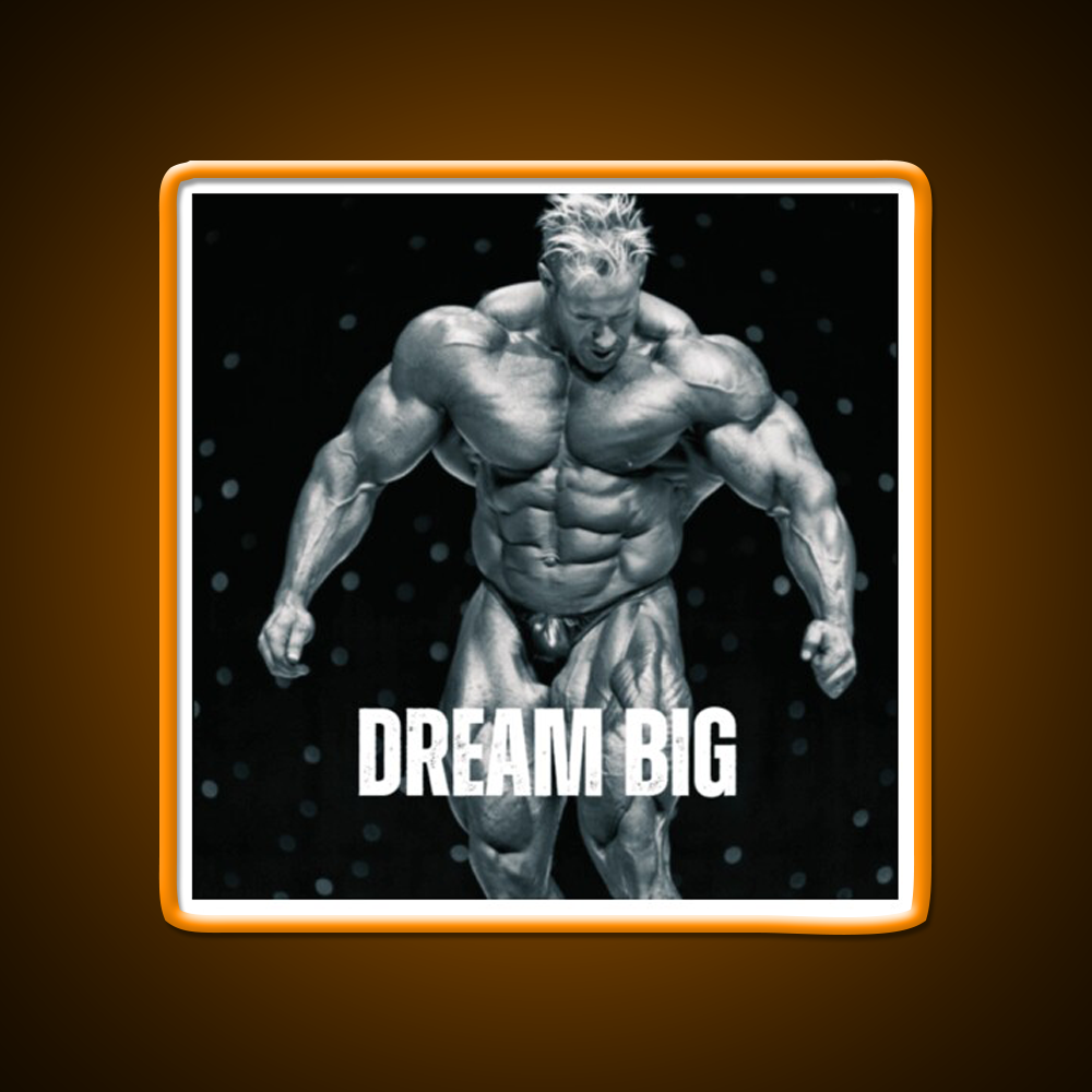 Jay Cutler Dream Big Gym Fitness Led Neon Sign Rgb Color