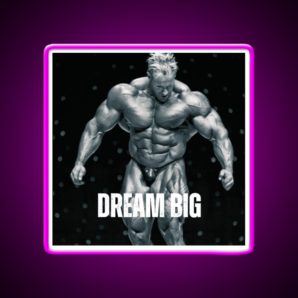 Jay Cutler Dream Big Gym Fitness Led Neon Sign Rgb Color