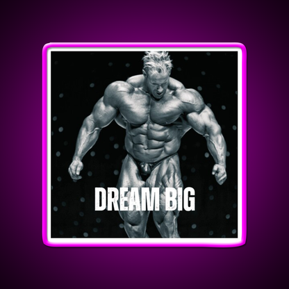 Jay Cutler Dream Big Gym Fitness Led Neon Sign Rgb Color