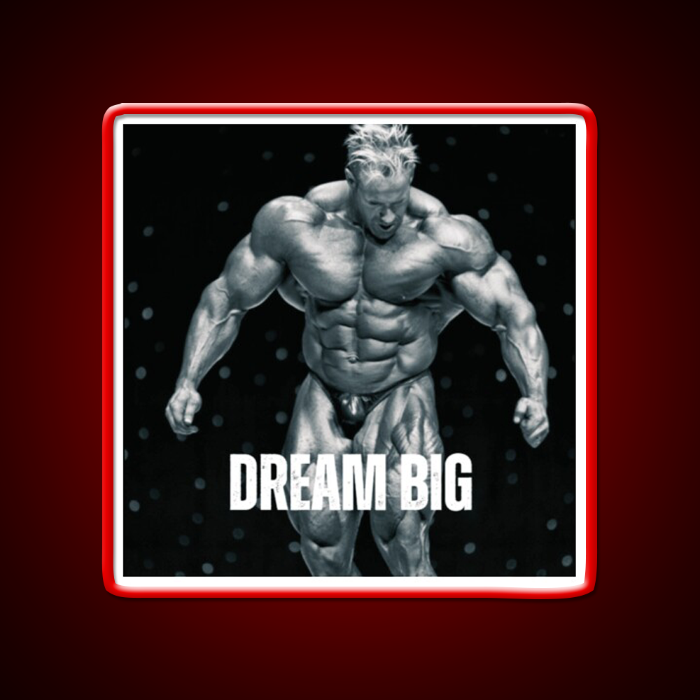 Jay Cutler Dream Big Gym Fitness Led Neon Sign Rgb Color