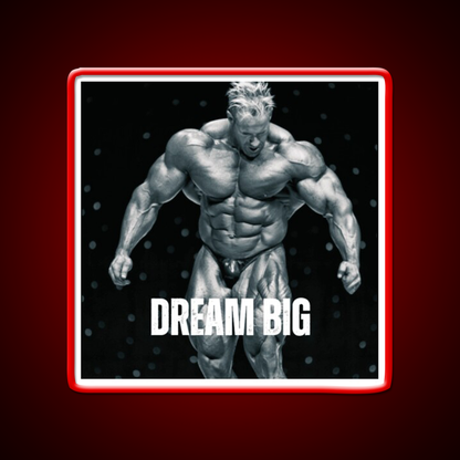 Jay Cutler Dream Big Gym Fitness Led Neon Sign Rgb Color