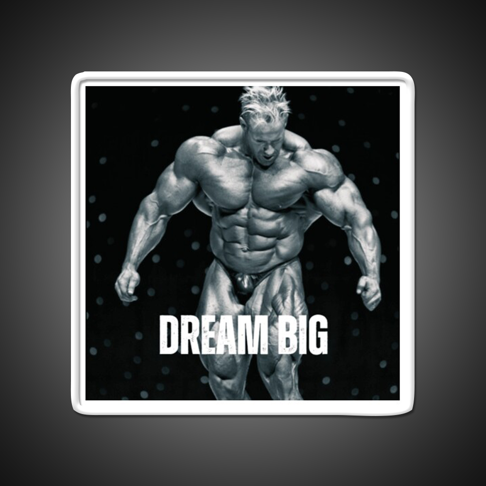 Jay Cutler Dream Big Gym Fitness Led Neon Sign Rgb Color