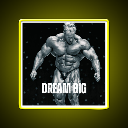 Jay Cutler Dream Big Gym Fitness Led Neon Sign Rgb Color