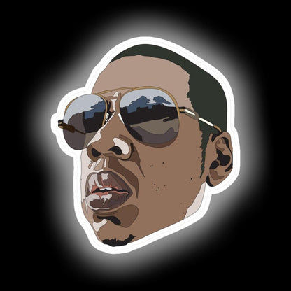 Jay Z Neon Sign - LED neon sign close-up detail
