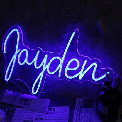 Jayden Blue Led Neon Sign - Shineneon