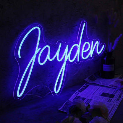 Jayden Blue Led Neon Sign - Shineneon