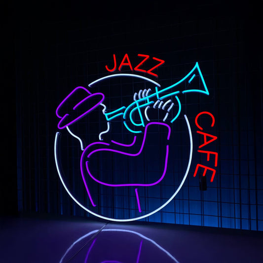 Jazz Cafe Neon Themed Custom Sign Led Sign