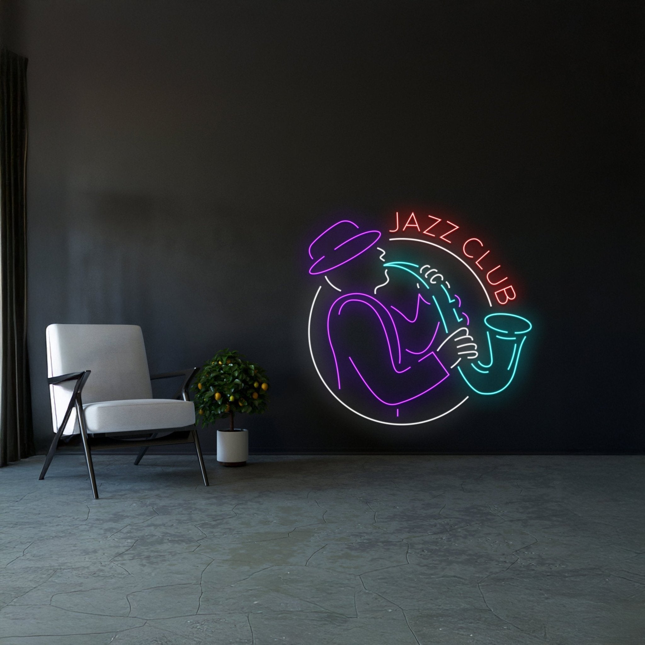 Jazz Led Neon Signs Saxophone Neon Light - Shineneon