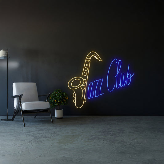 Jazz Led Neon Signs Saxophone Neon Light For Music Lover