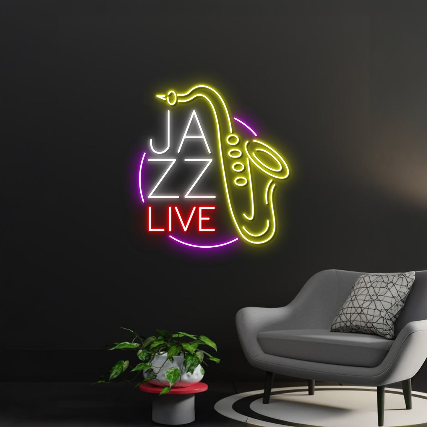 Jazz Live Neon Sign