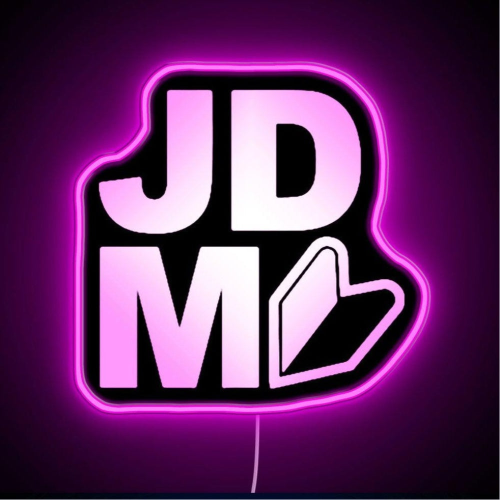 Jdm Logo Neon Sign - Size and dimension reference