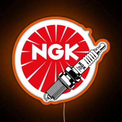 Jdm Spark Plugs Ngk Racing Rgb Neon Sign - LED neon sign view 6