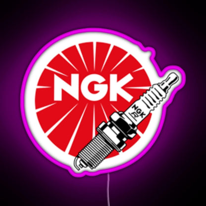 Jdm Spark Plugs Ngk Racing Rgb Neon Sign - LED neon sign view 8