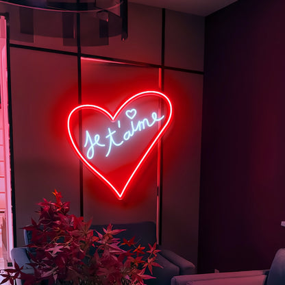 Je Taime Neon Art Sign Express Your Love In Neon | Shineneon