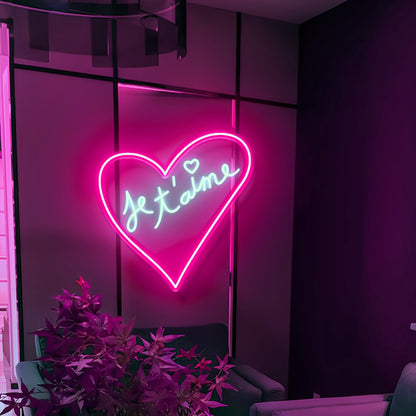 Je Taime Neon Art Sign Express Your Love In Neon | Shineneon