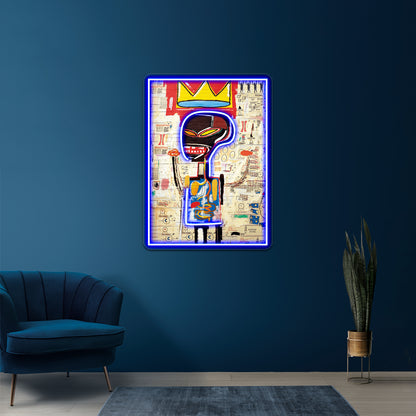 Jean Michel Pop Art Wall Artwork Neon Signs